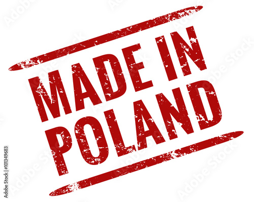 Made in Poland Stempel rot