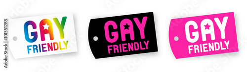 Etiquette "Gay friendly"