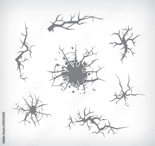 Collection of cracks