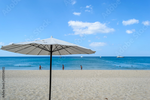 the umbrella on the layan beach Phuket, Thailand
