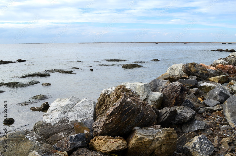 Stone and sea at ang silaa beach,chonburi city,thailand. Stone and sea at ang silaa beach,chonburi city,thailand.