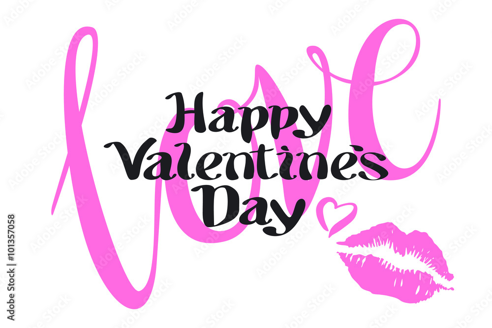 happy Valentines day love heart red pink kiss happy Valentines day love heart red pink kiss