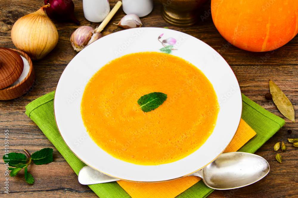 Diet and Healthy Organic Food: Pumpkin Soup Diet and Healthy Organic Food: Pumpkin Soup