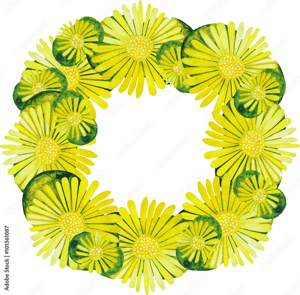 Watercolor succulent wreath Watercolor succulent wreath