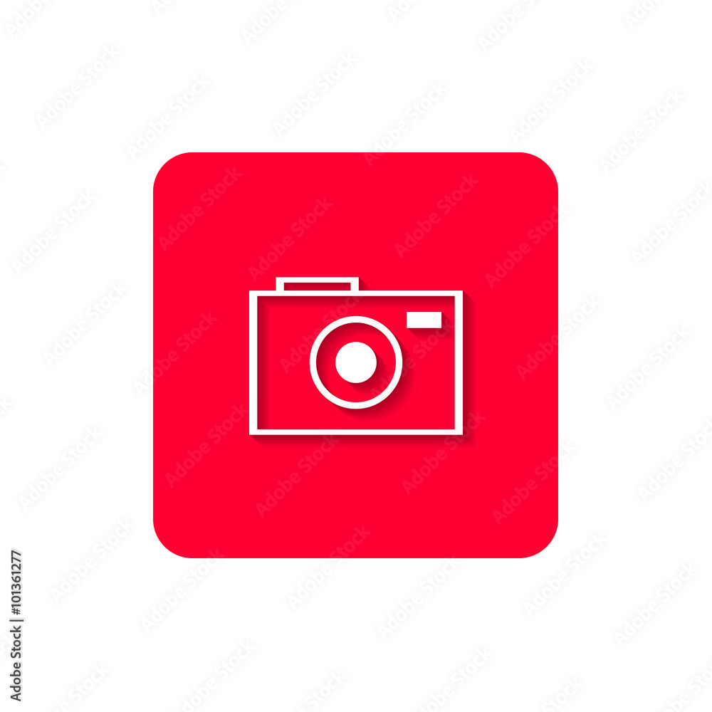 A flat icons for web, which shows the symbol of camera. A flat icons for web, which shows the symbol of camera.