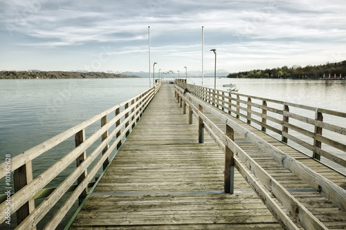 big jetty at Starnberg lake