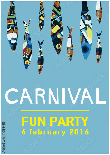 Burial of the sardines. Carnival party