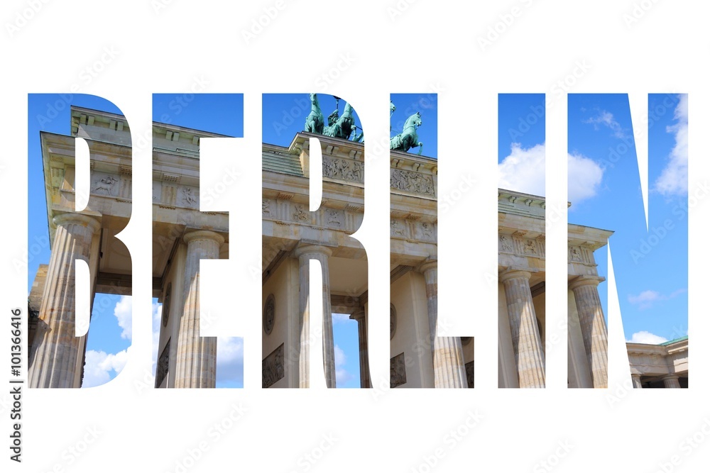 Фотография Berlin city name