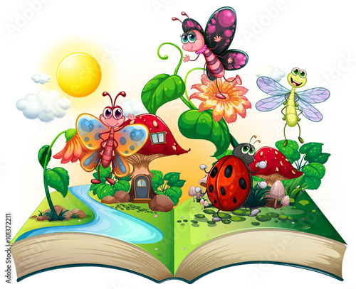 Butterflies and other insects in the book