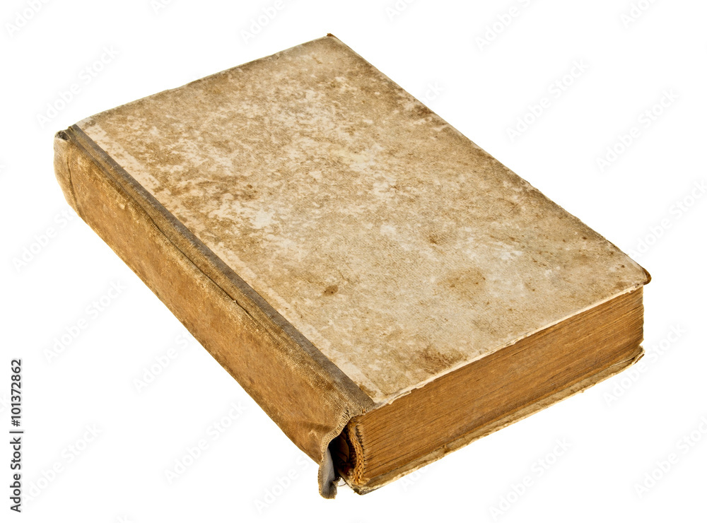 Old book isolated on a white background Old book isolated on a white background