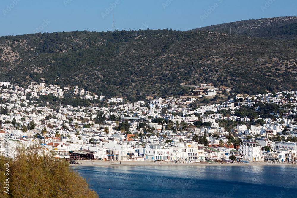 The town of Bodrum./  Magnificent views of the Turkish town of Bodrum.