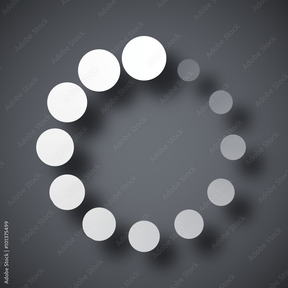 Vector circular loading icon Vector circular loading icon
