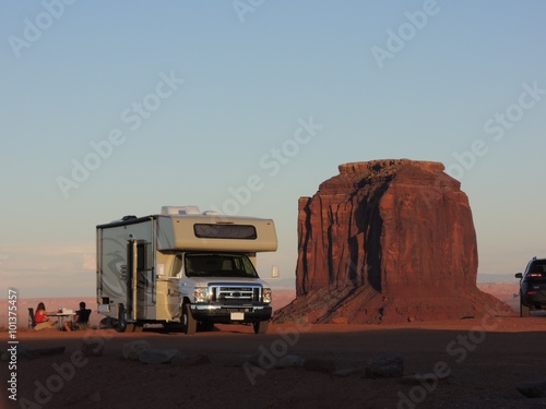 Observing monument valley from the RV