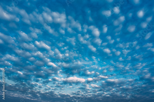 blue sky and clouds