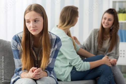 Quadro em tela Girl with problems