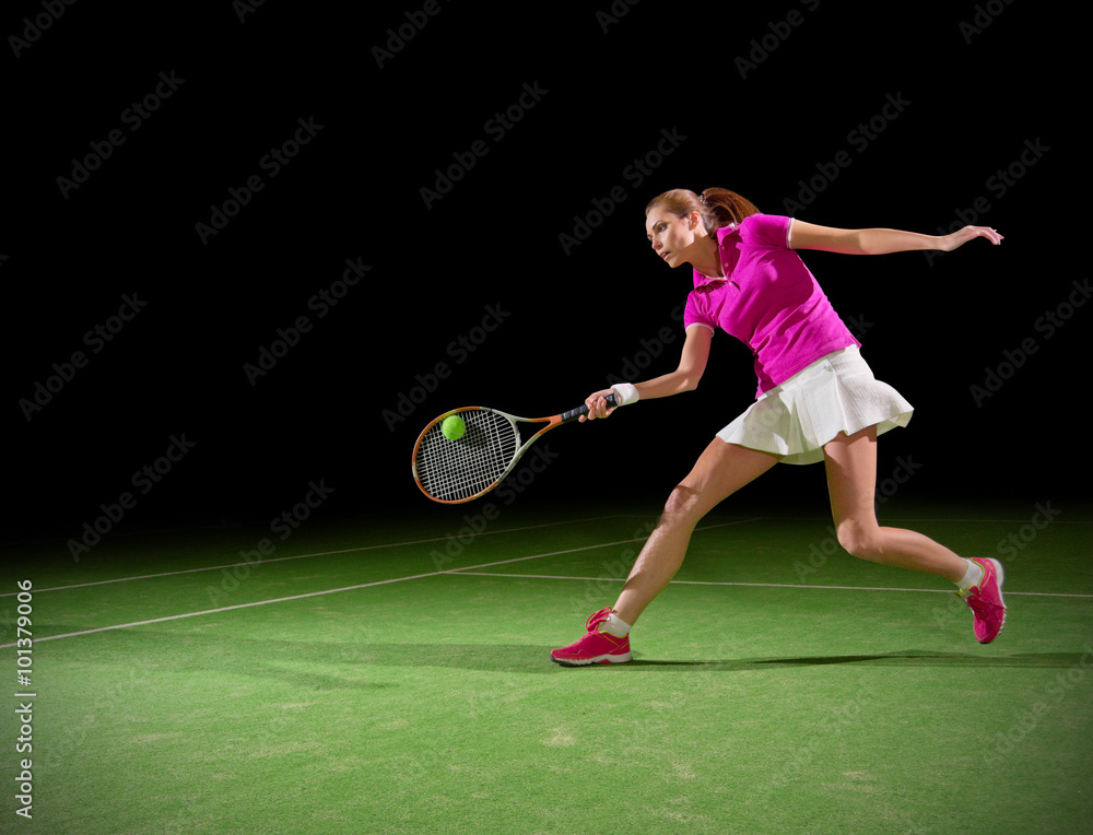 Young woman tennis player