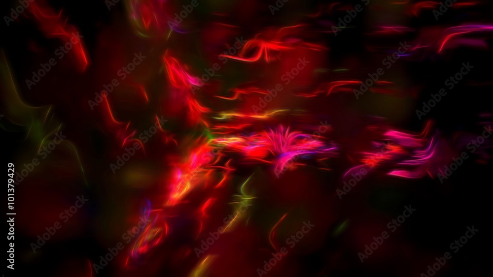 Fototapeta premium Colorful glowing line artwork