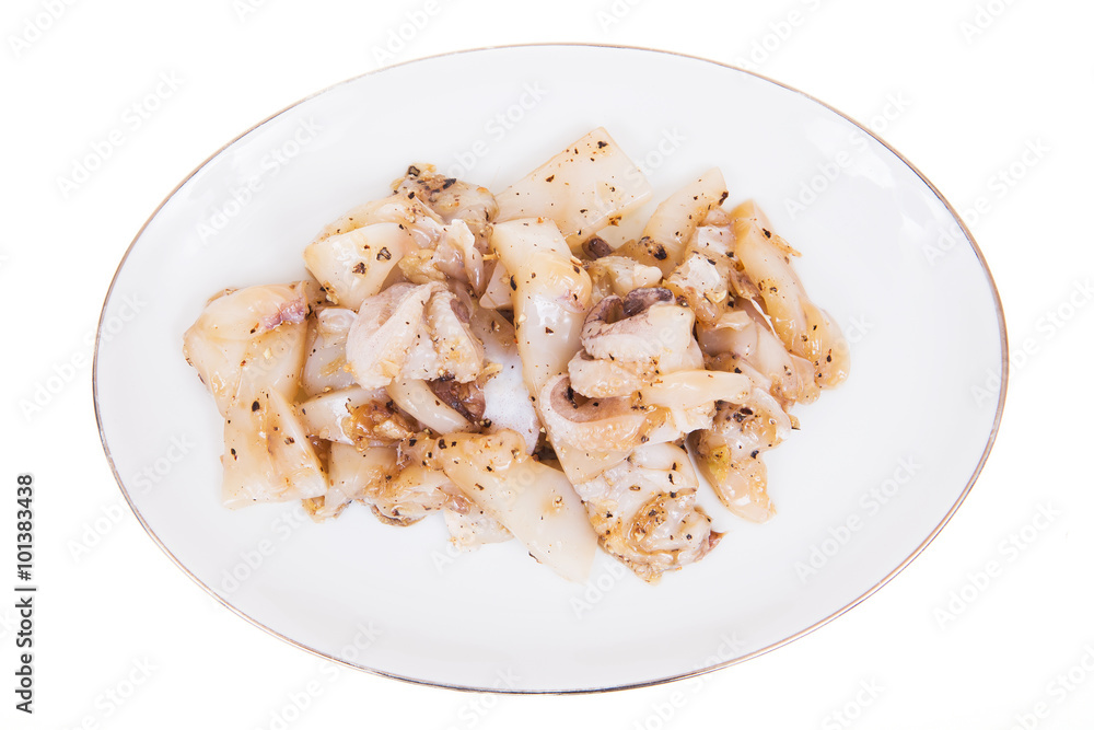 Squid marinated