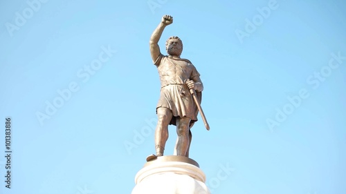 SKOPJE MACEDONIA - JULY 2015: Everyday life at city center of Skopje