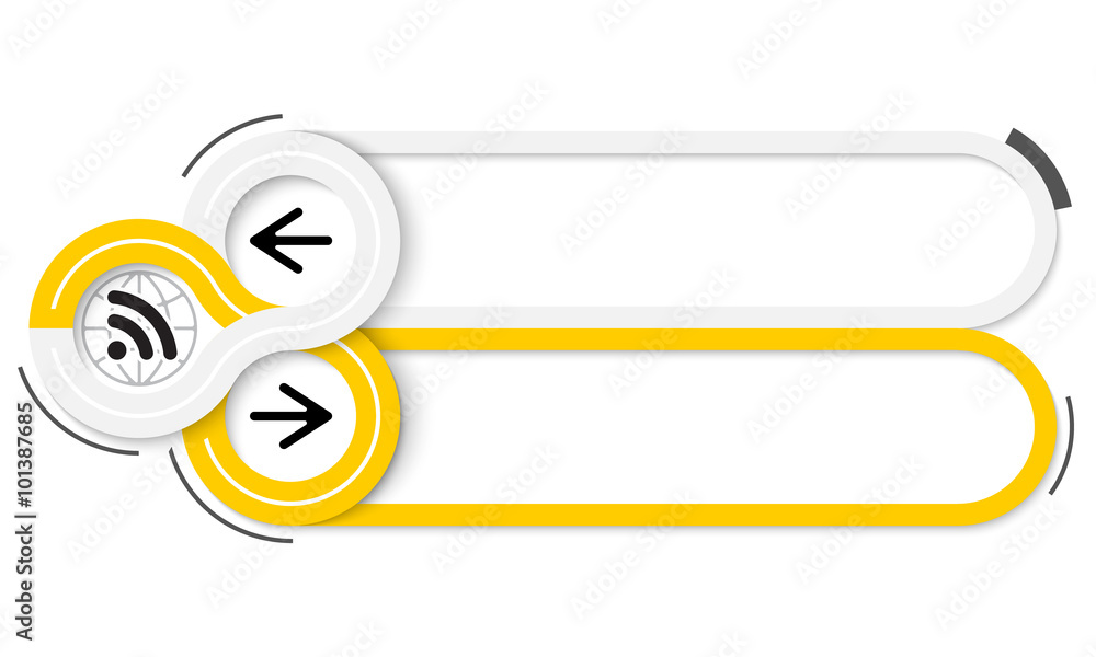 Two frames for your text and share icon Two frames for your text and share icon