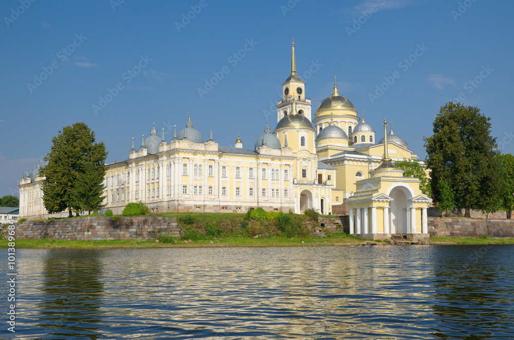 Fototapeta premium The monastery of Nilo-Stolobensky deserts in the Tver region, Russia