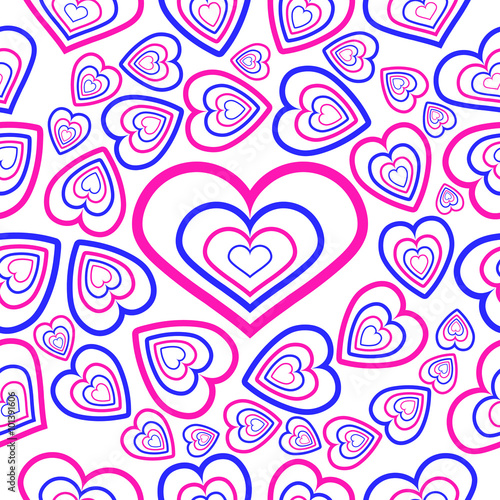 hearts symbol geometry pattern seamless