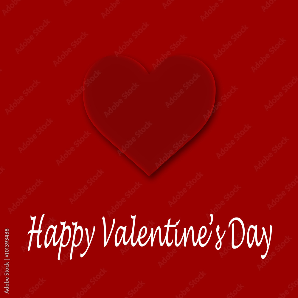 Valentine's day card with message Valentine's day card with message