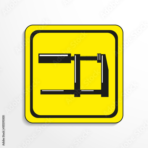 Clamp. Vector icon.