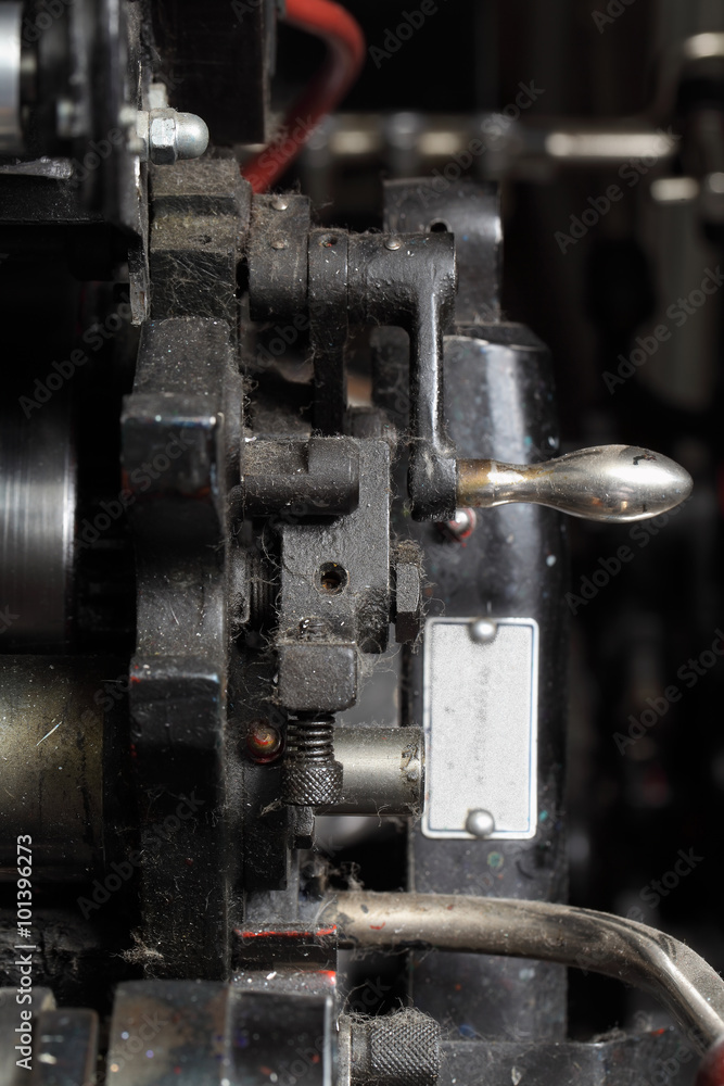 Part of a retro printing machine Part of a retro printing machine