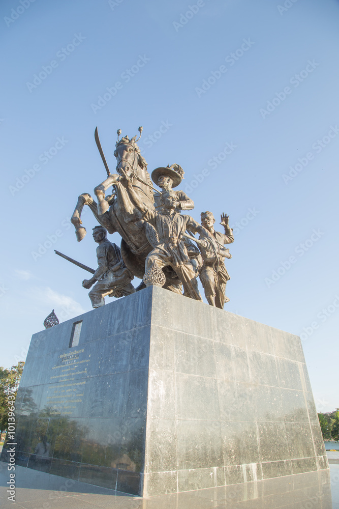 Statue of King Taksin , Chanthaburi , Thailand.
