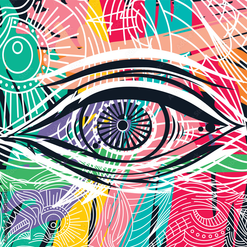 Fototapeta premium horus eye abstract art