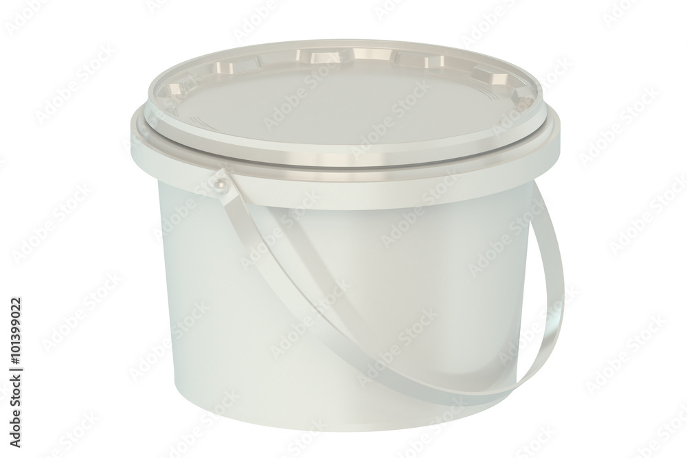 white plastic bucket white plastic bucket