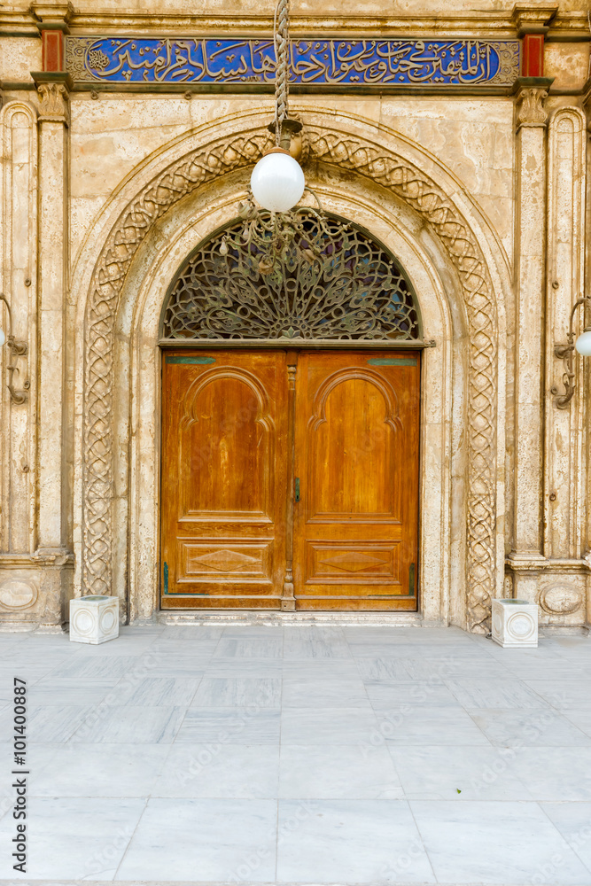 Door leading to the courtyard of Muhammad Ali Pasha mosque
