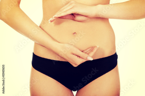 Wallpaper Mural Young woman belly Torontodigital.ca