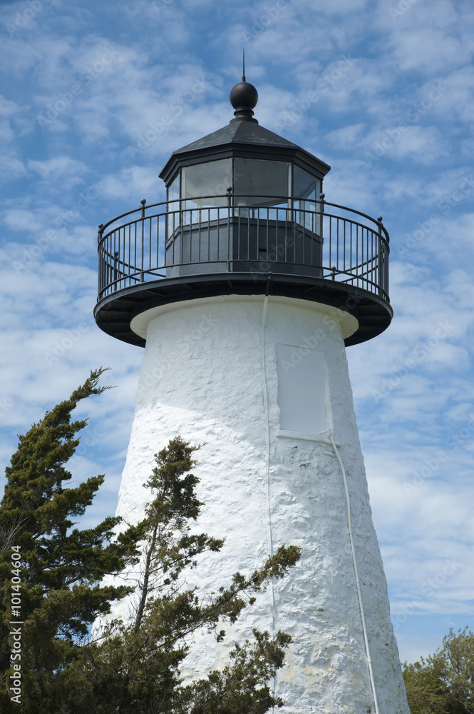White Stone Lighthouse Tower in Massachusetts White Stone Lighthouse Tower in Massachusetts