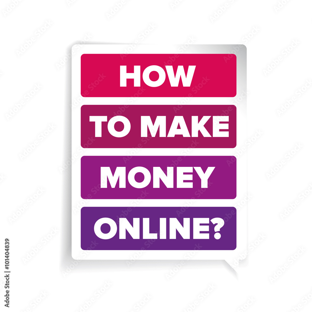 How to make money online label violet How to make money online label violet