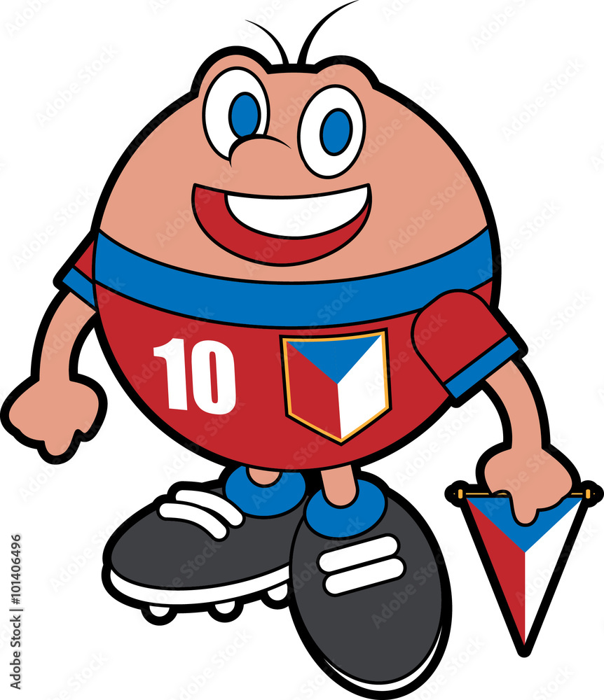 Fototapeta premium Soccer mascot