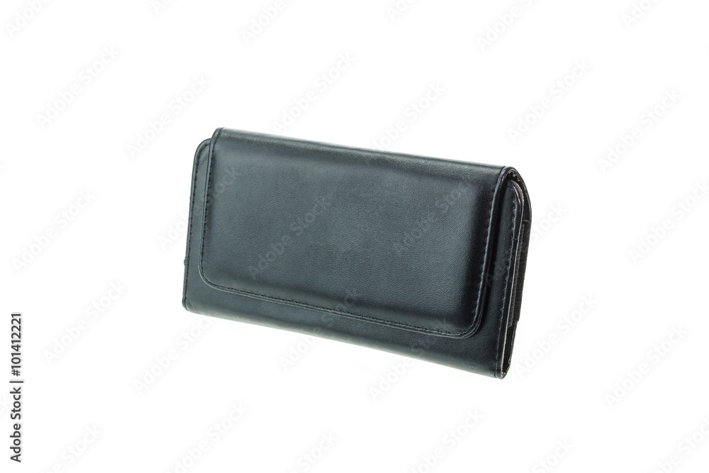 Black mobile or camera case isolated on white Black mobile or camera case isolated on white