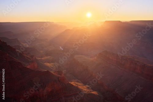 Sun Rising at the Grand Canyon - Arizona