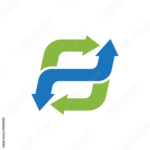 creative logo with arrow
