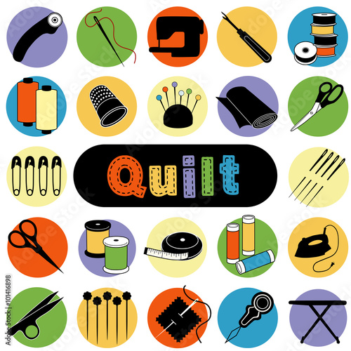 Quilt and Patchwork tools and supplies for sewing, applique, trapunto, textile arts and crafts. 