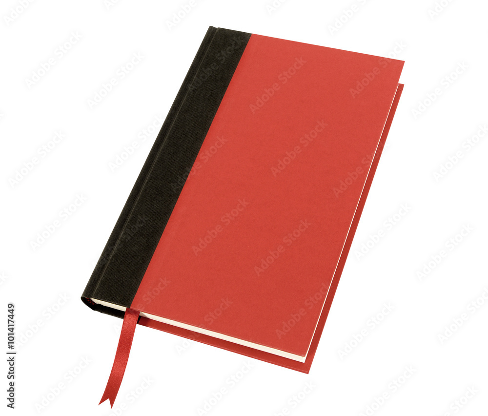 Εκτύπωση καμβά Red hardcover book one single front cover red bookmark ribbon hardback textbook