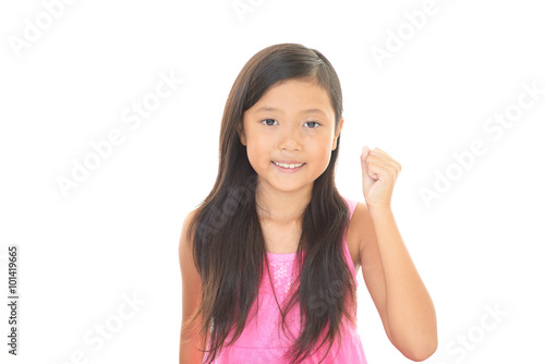 Wallpaper Mural ガッツポーズの女の子 Torontodigital.ca