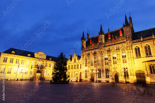 Bruges City Hall on Burg Square © Henryk Sadura