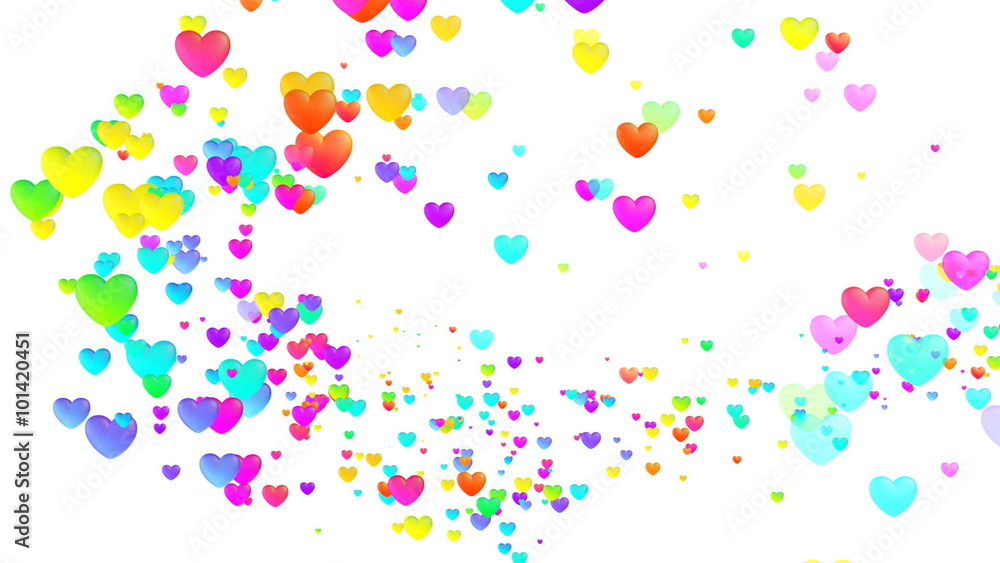 Colorful Heart Space. Colorful Heart Space.