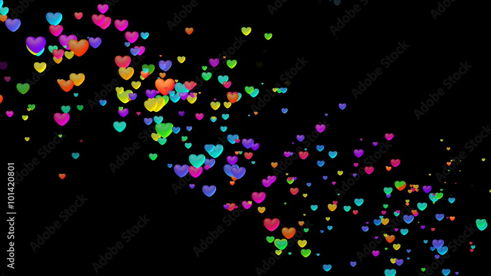 Colorful Heart Space. Colorful Heart Space.