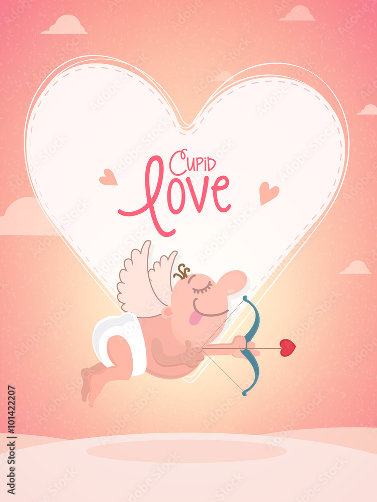 Cute cupid for Valentine's Day celebration. Cute cupid for Valentine's Day celebration.