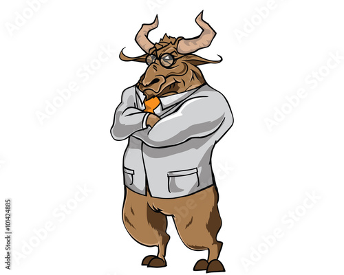 Bull Character - Professor