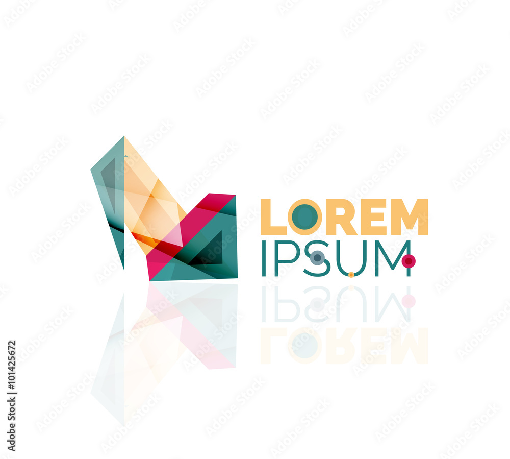 Logo, abstract geometric business icon Logo, abstract geometric business icon