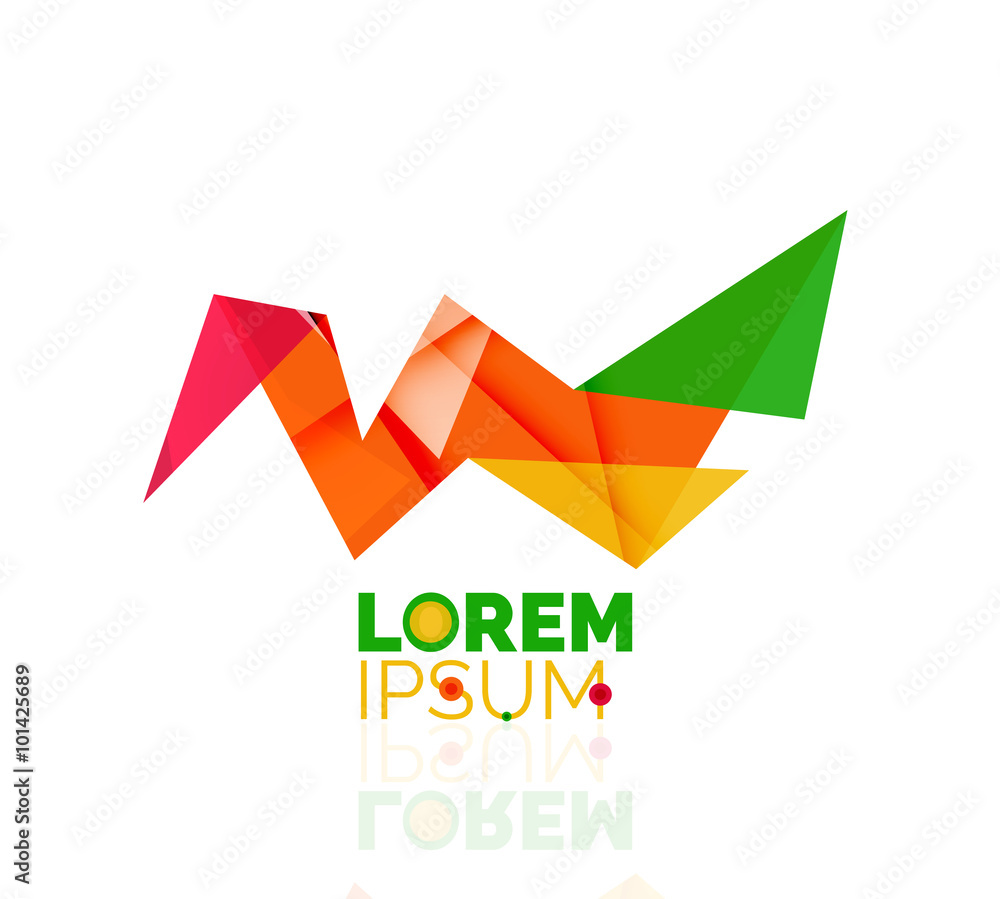 Logo, abstract geometric business icon Logo, abstract geometric business icon
